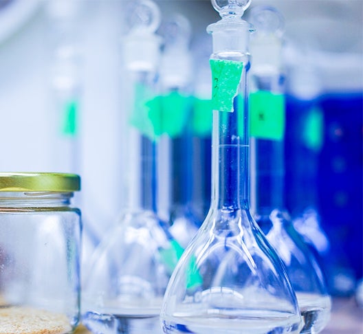 photo of bottles in a laboratory